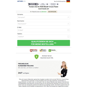 Arthro MD+ Produkt