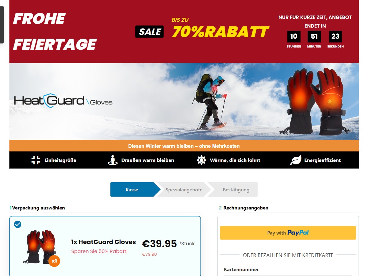 HeatGuard Handschuhe Produkt