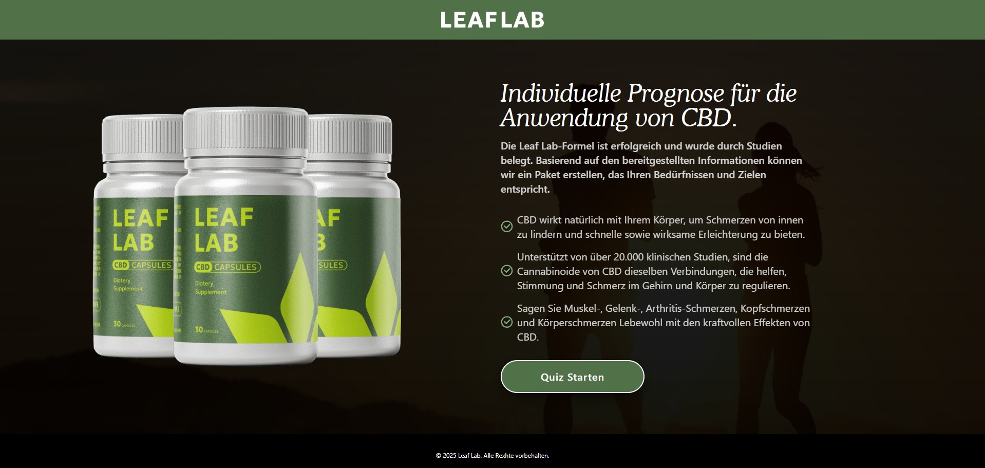 Leaf Lab CBD Kapseln Produkt